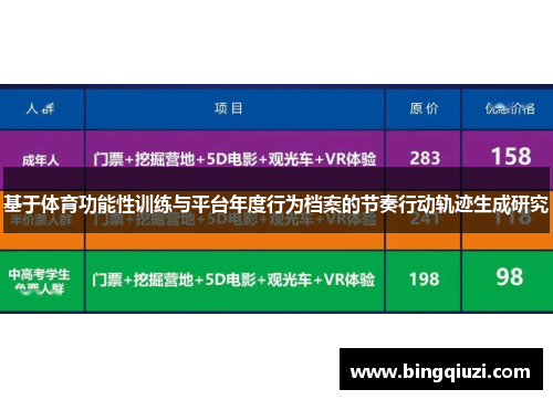 基于体育功能性训练与平台年度行为档案的节奏行动轨迹生成研究